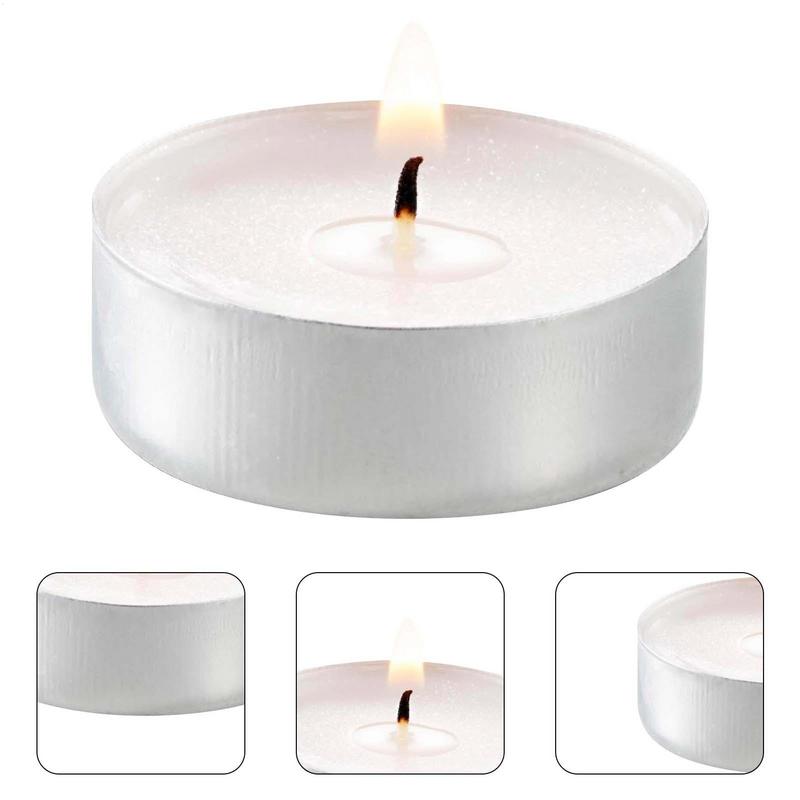 Candle Zero - 10Pcs Unscented Tealight Candles Smokeless Tea