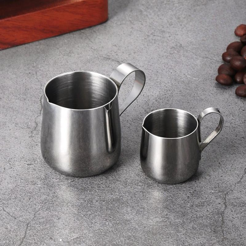 Pour Spout Pitcher - Stainless Steel Coffee Milk Frothing Pitcher