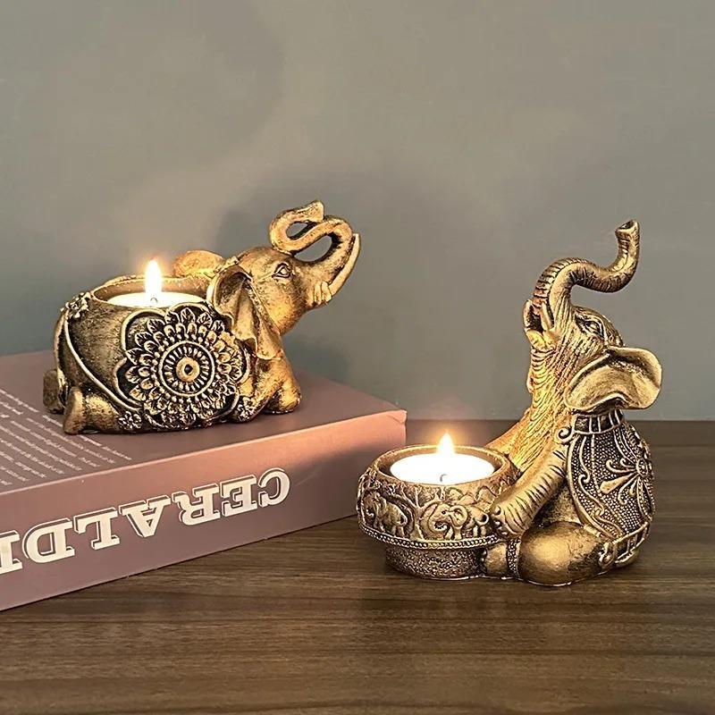 Candle Zero - Animal Candle Holders Elephant Trunks Up
