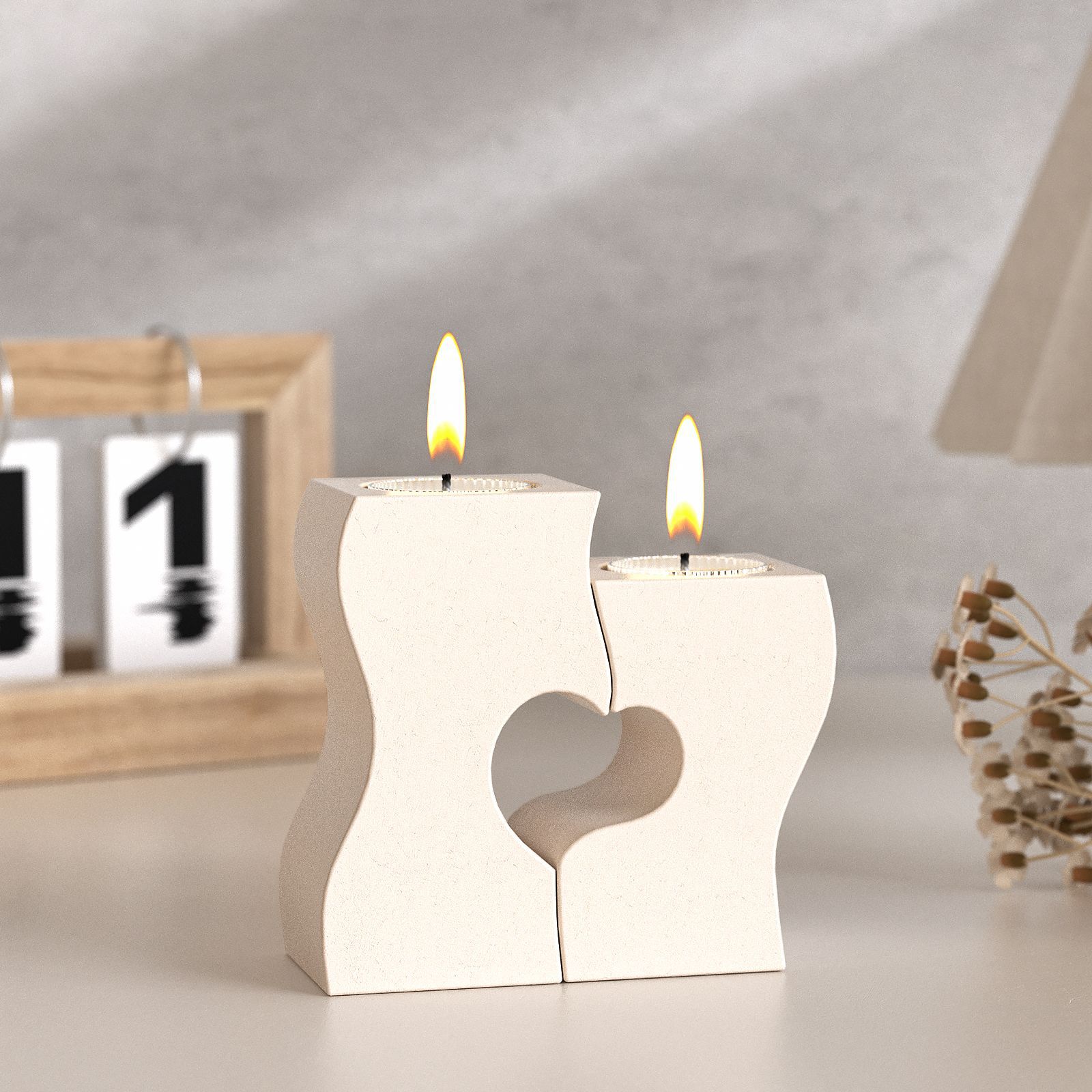 Candle Quotes - S Heart Candlestick Silicone Molds DIY