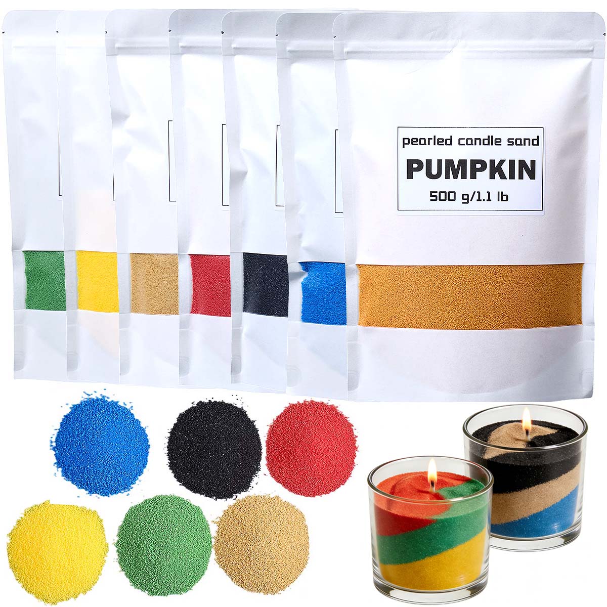 Candle Supplies Bulk - 500g Colorful Granular Pearl Wax DIY