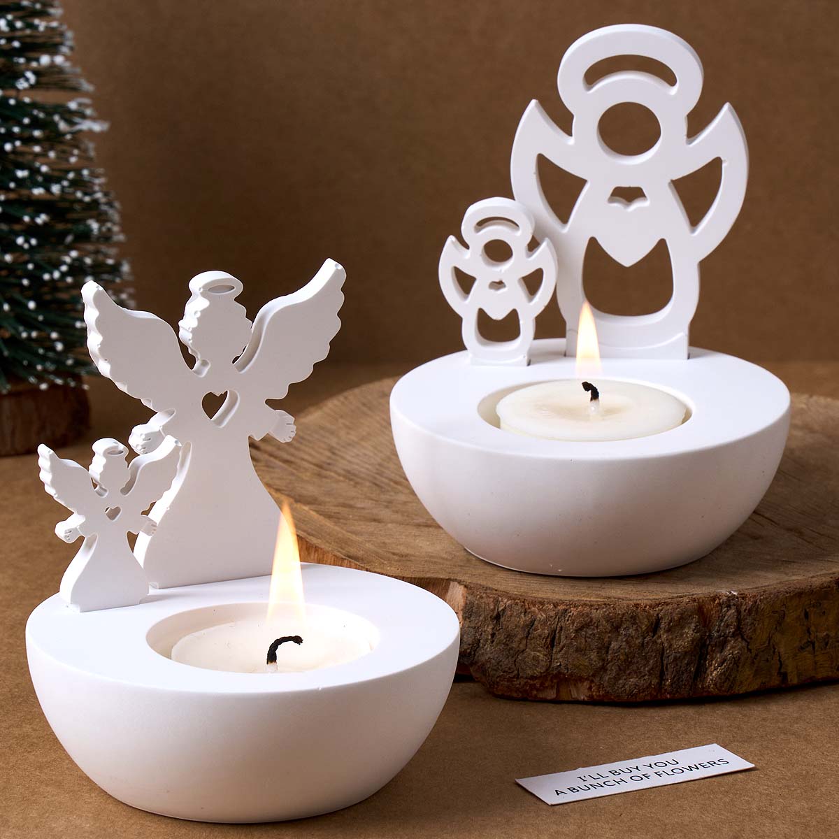 Christmas Tree Snowman Angel C - Candle Quotes 评论和价格