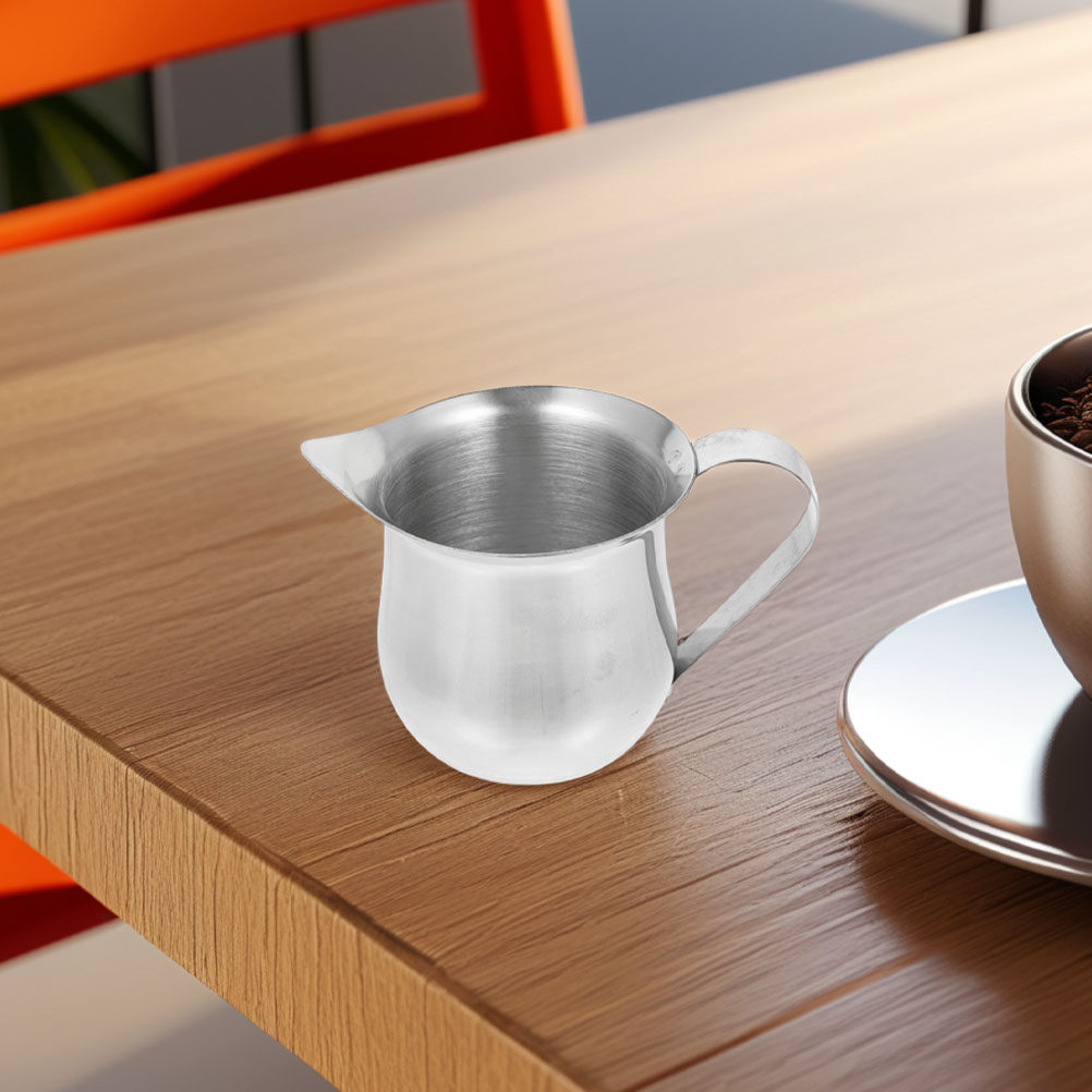 2Pcs Stainless Steel Small Cre - Pour Spout Pitcher 评论和价格