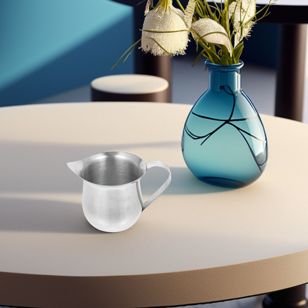 2Pcs Stainless Steel Small Cre - Pour Spout Pitcher 评论和价格