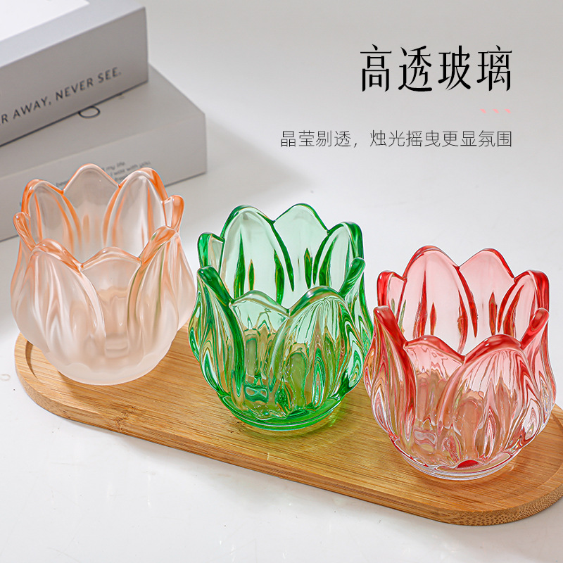 Empty Glass Tulip Candle Holde - Candle Zero 评论和价格