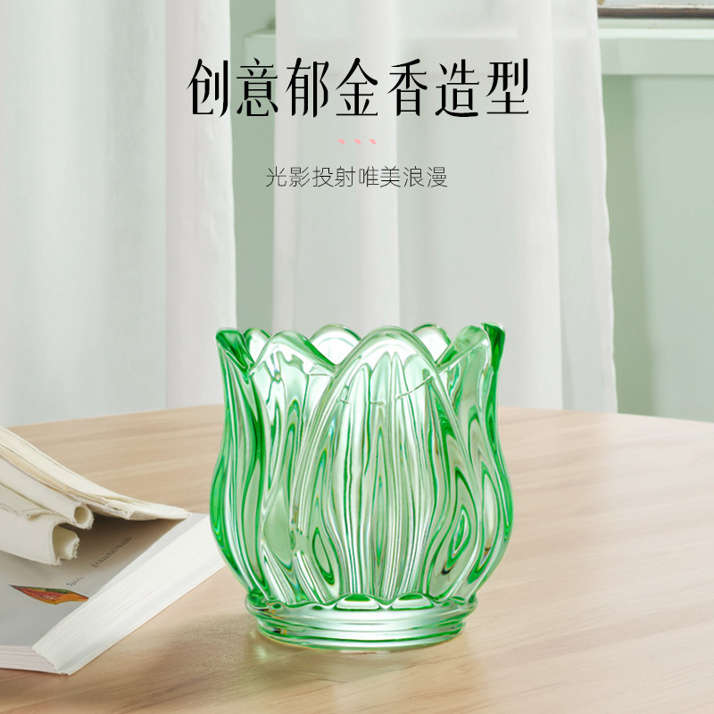 Empty Glass Tulip Candle Holde - Candle Zero 评论和价格