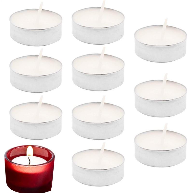 10Pcs Unscented Tealight Candl - Candle Zero 评论和价格