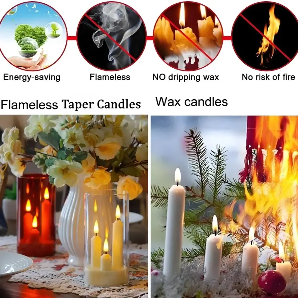 3 In1 Flameless LED Taper Cand - Candle Zero 评论和价格
