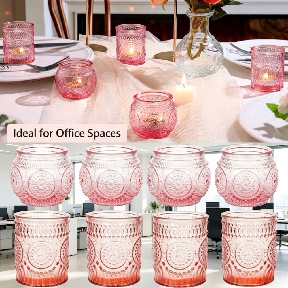 Vintage Embossed Glass Tealigh - Candle Zero 评论和价格