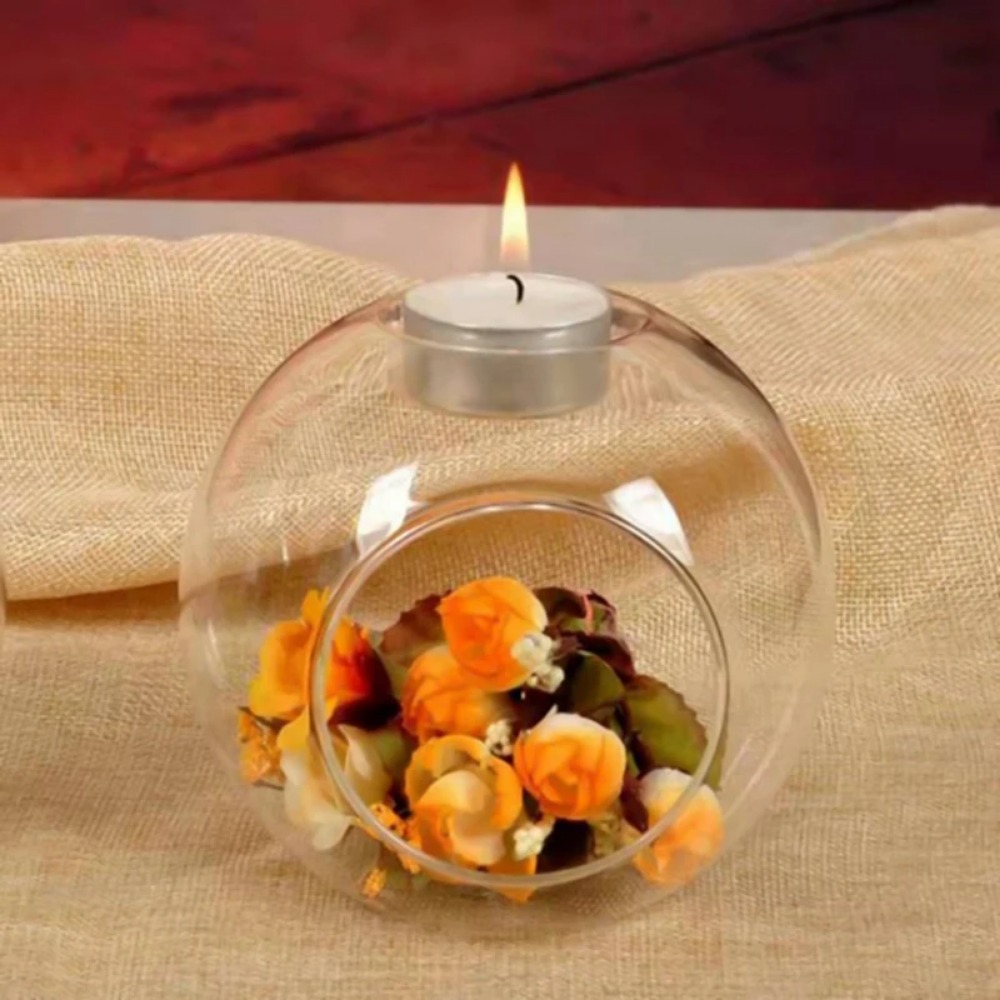 6/12pcs Glass Round Hollow Can - Candle Zero 评论和价格