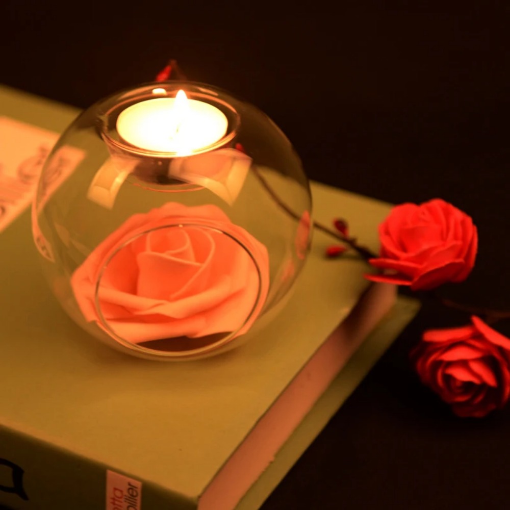 6/12pcs Glass Round Hollow Can - Candle Zero 评论和价格