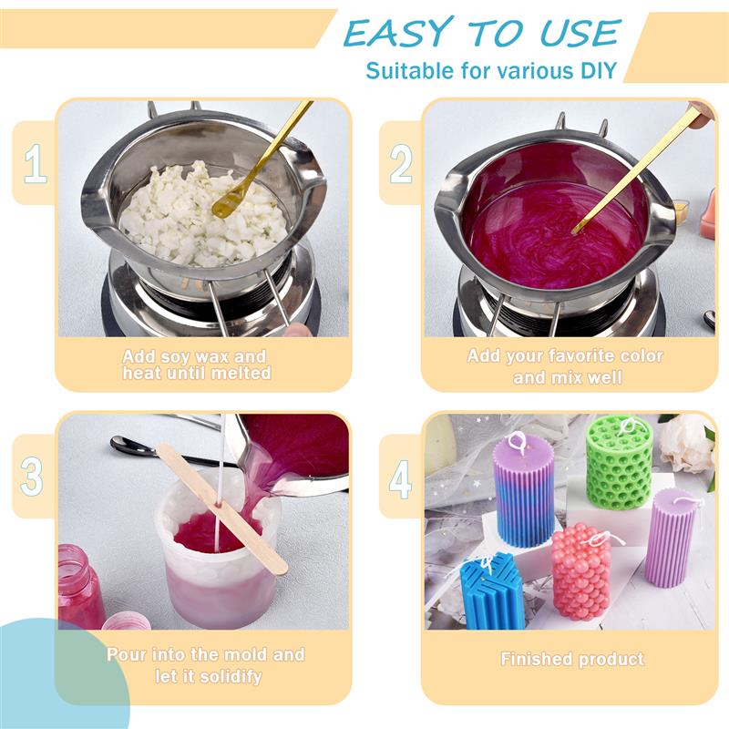 100/500g/1kg Pure Soy Wax Para - Candle Supplies Bulk 评论和价格