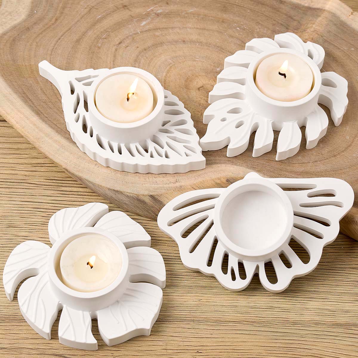 Leaves Candlestick Silicone Mo - Candle Quotes 评论和价格